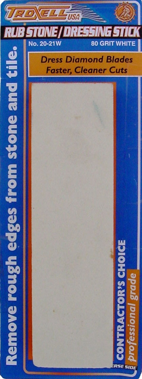 Troxell - Pierre à poncage 60/80 Grit - Blanc