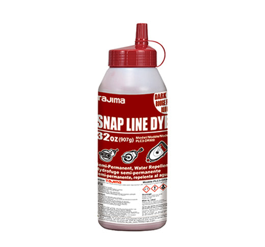 Tajima - Snap Line Dye Craie de marquage permanent ultra-fine - 32 oz. Rouge Foncé