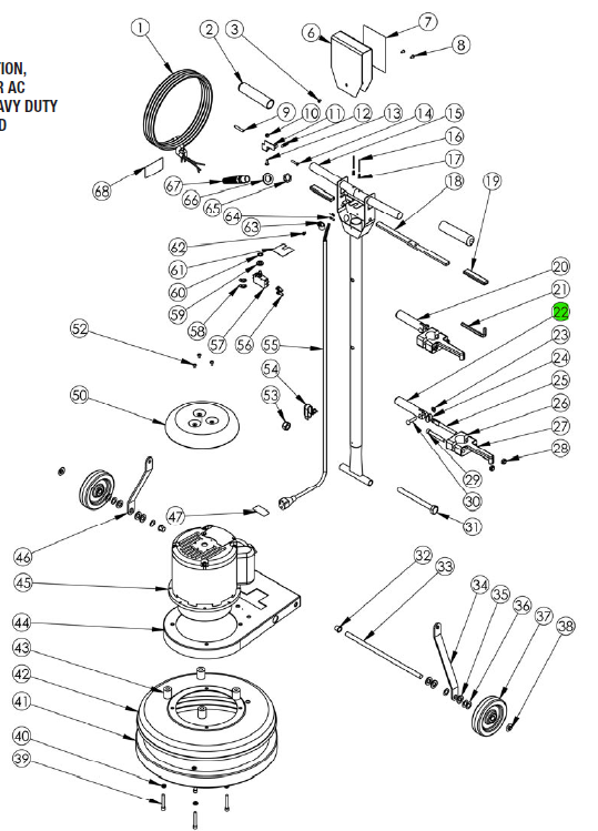 Pearl Abrasive - Accessoires pour machine à poncer les planchers Poignée