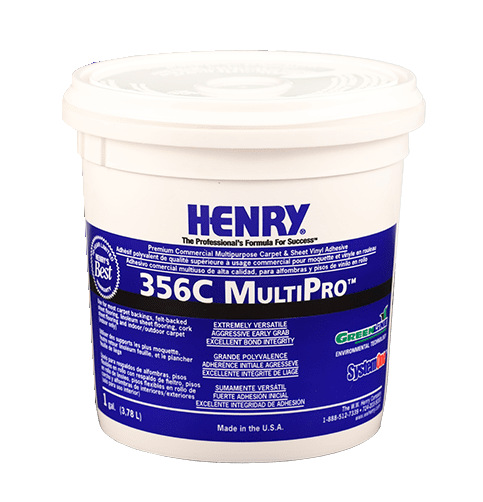 Henry - 356C MultiPro Adhésif polyvalent à usage commercial pour sols - 3.78 L