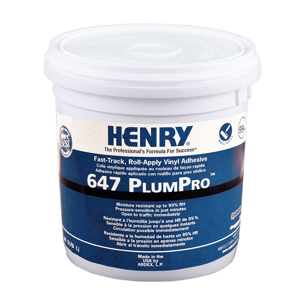 Henry - 647 PlumPro Adhésif de revêtement de sol en vinyle - 3.78 L