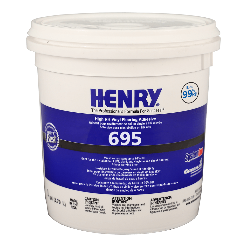 Henry - 695 High RH Adhésif pour revêtement de sol en vinyle - 3.78 L