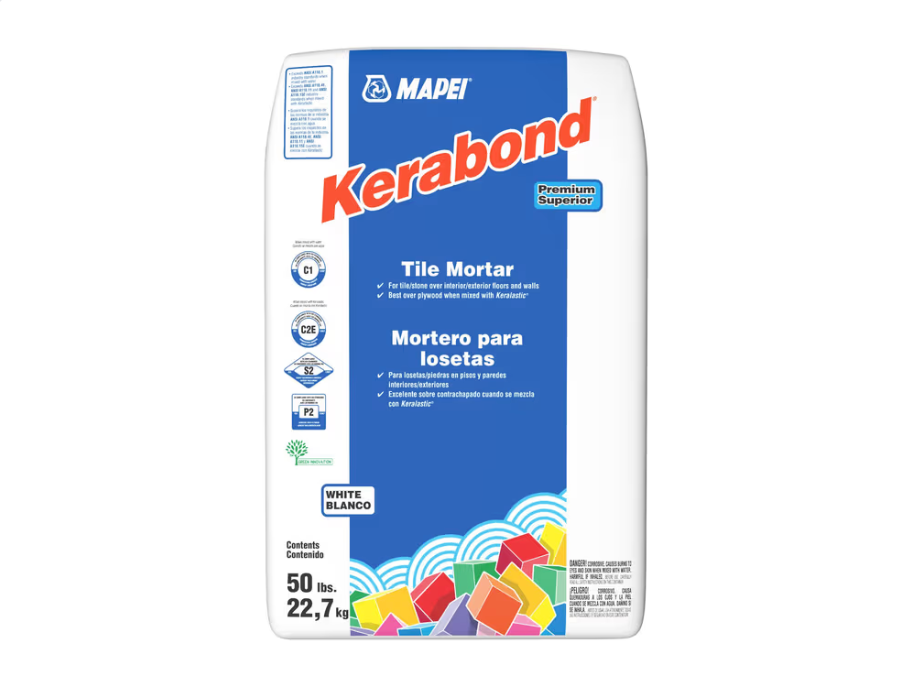 Mapei Kerabond - Blanc 50 lb - Ciment-colle de qualité supérieure pour carreaux