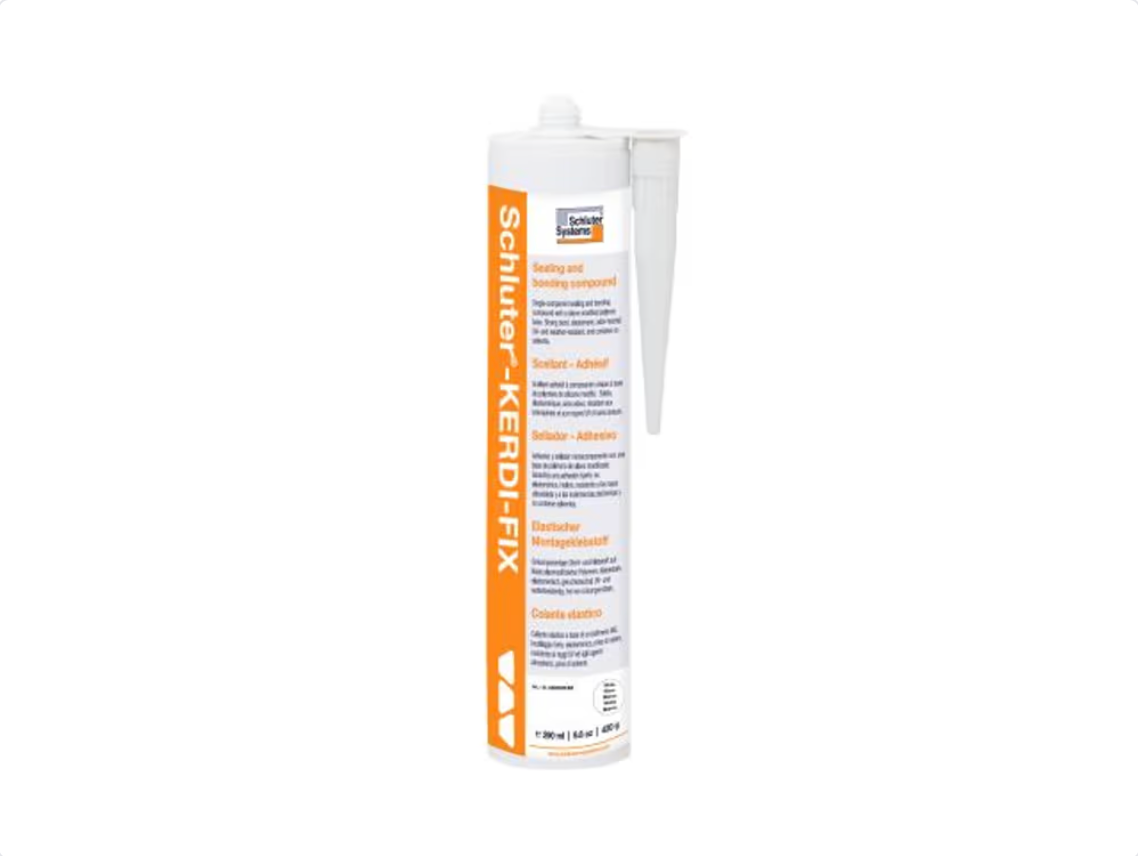 Blanc éclatant 290 ml - Schluter - KERDI-FIX Scellant-adhésif ||KERDIFIX/BW