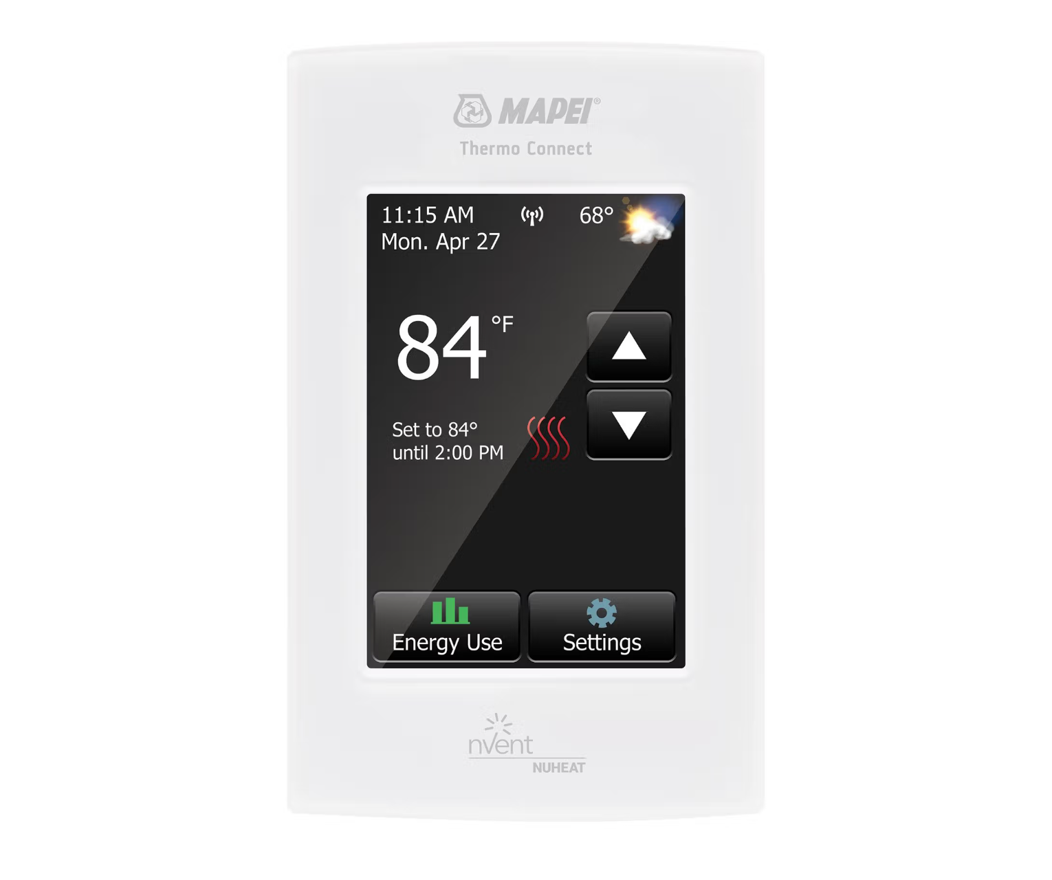 Mapei Mapeheat Thermo Connect Thermostat plancher chauffant programmable avec technologie Wi-Fi (SKU: 2855301)