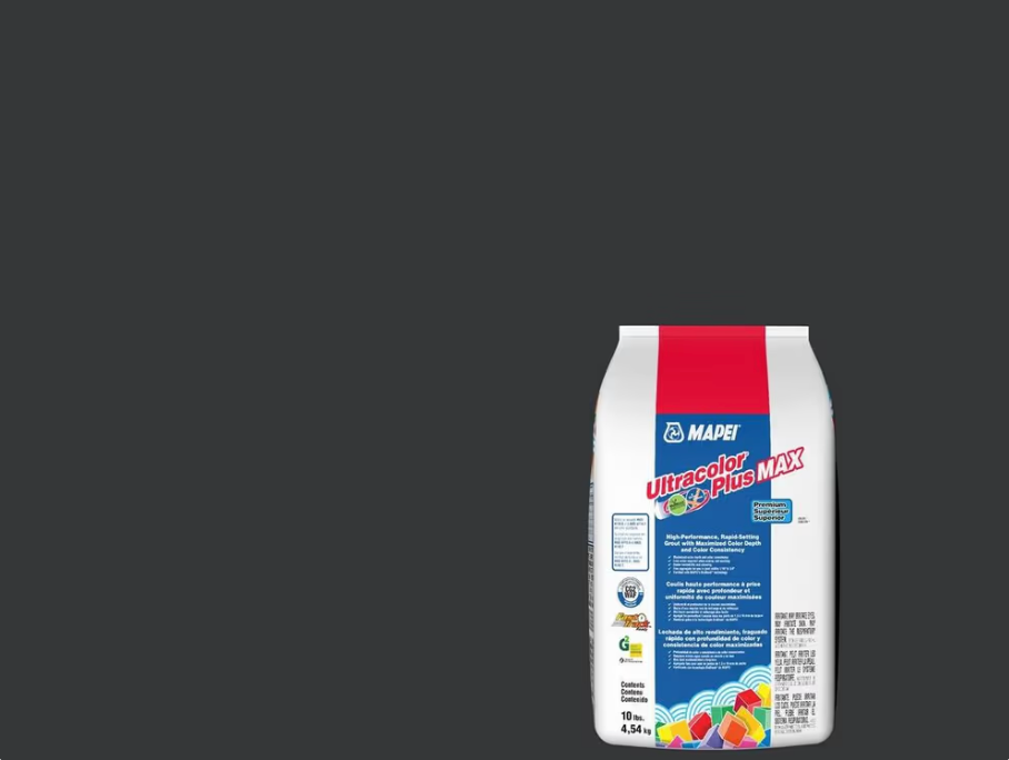 Mapei - Ultracolor Plus Max High-Performance Fast-Setting Grout #5118 Jet Black 10 lb ||6BS011805