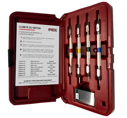 PHX - Kit de test de dureté sur l'échelle de Mohs