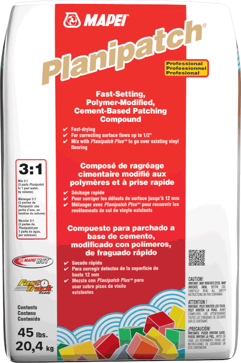 Mapei - Planipatch Composé de ragréage cimentaire aux polymère et à prise rapide - 45 lb