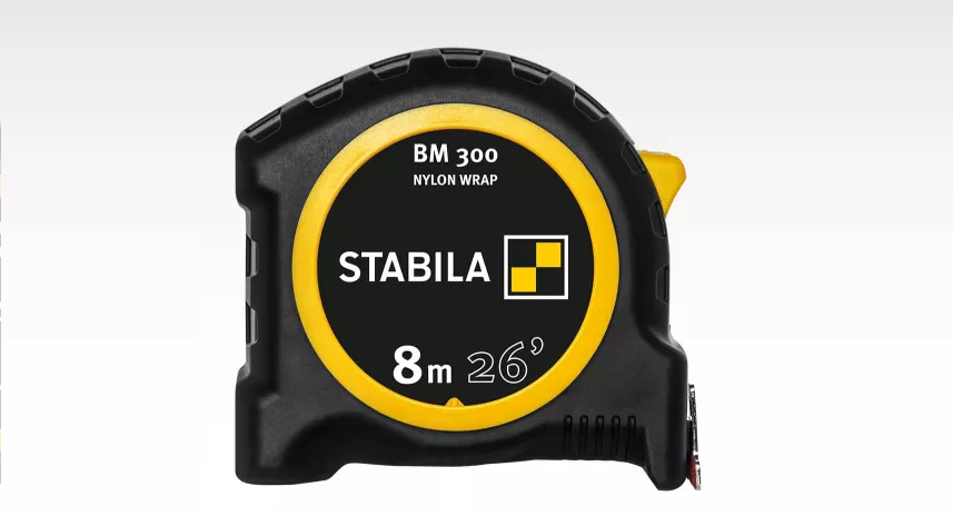 Stabila - Ruban à mesurer de poche BM 300 avec échelle impériale et métrique 8 m/26'