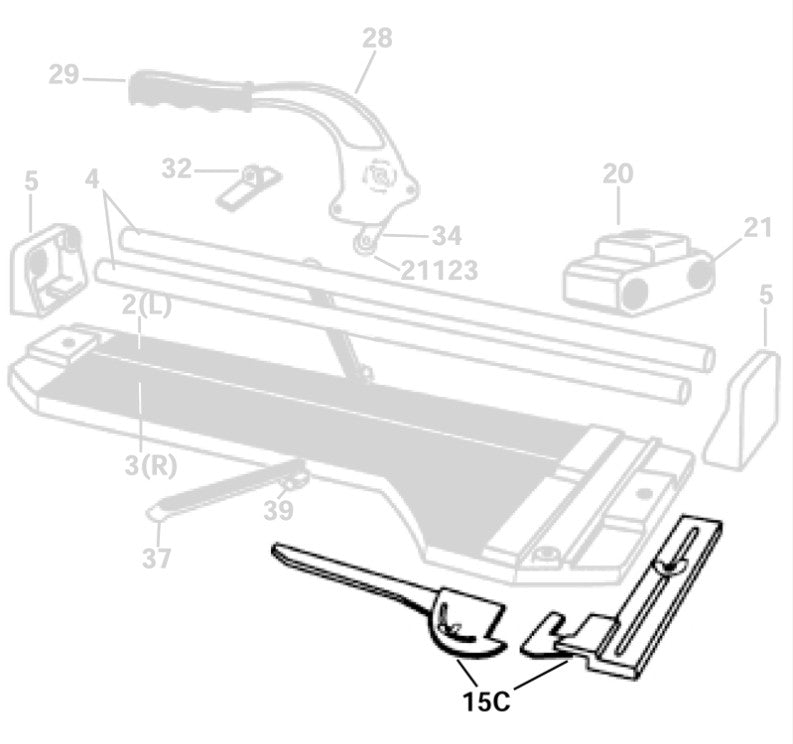 QEP - Guide pour coupe-tuile 10800