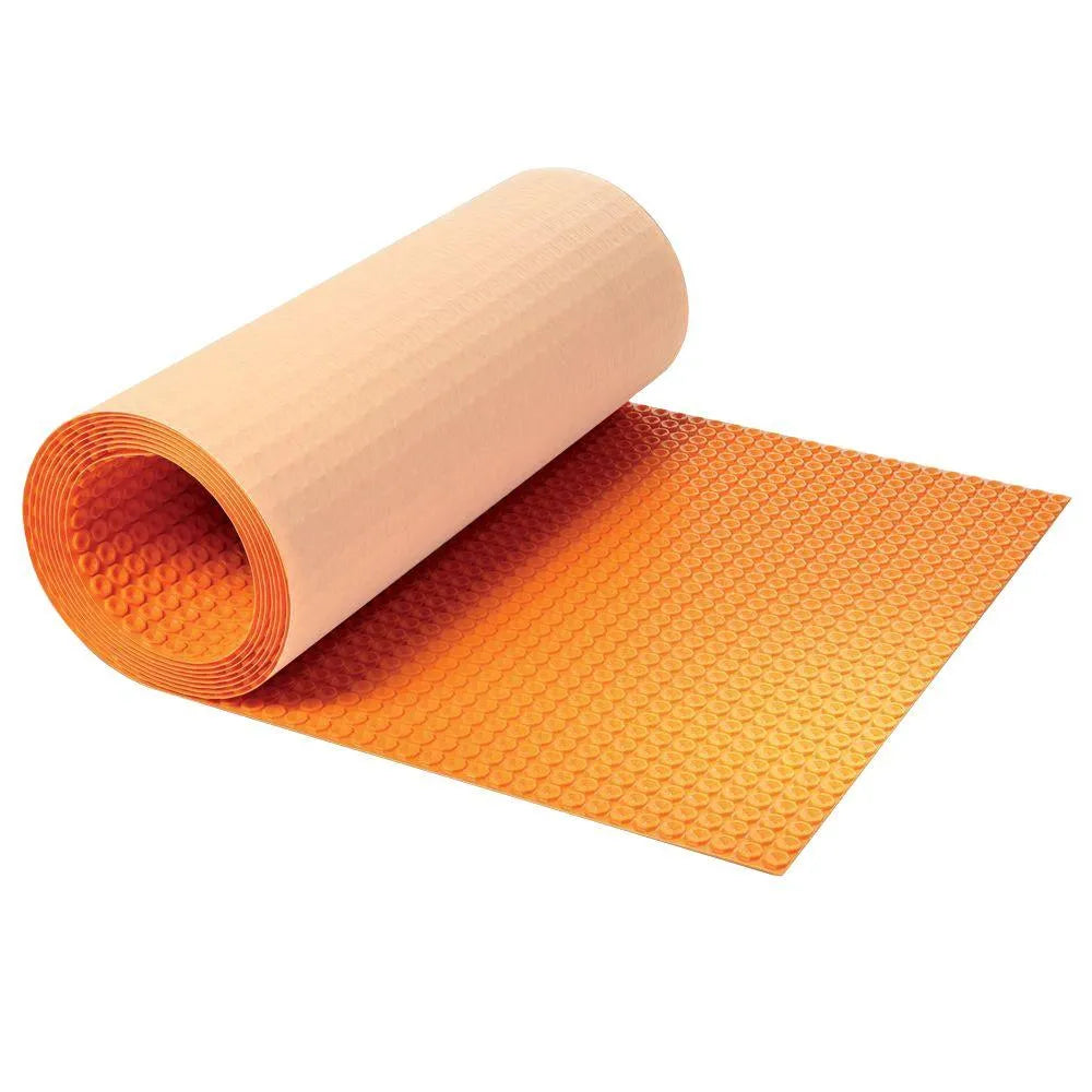 3' 2-5/8" x 41' 10-3/4" - (134.5 sq ft) 5.5 mm - Schluter DITRA-HEAT Uncoupling Membrane Roll for Underfloor Heating ||DH512M