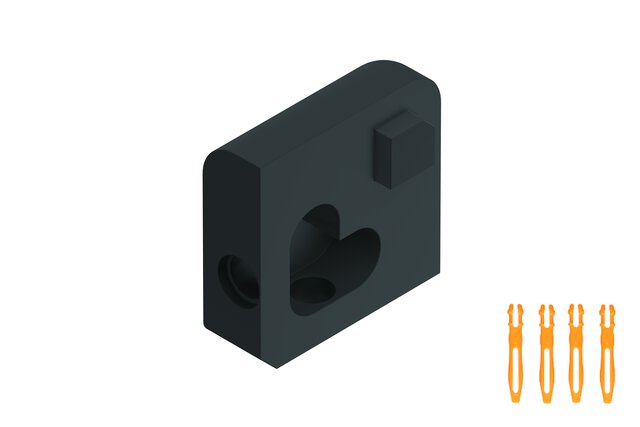 Schluter - JOLLY COIN EXT 3/8" ALUM NOIR MAT ||EV/J100MGS