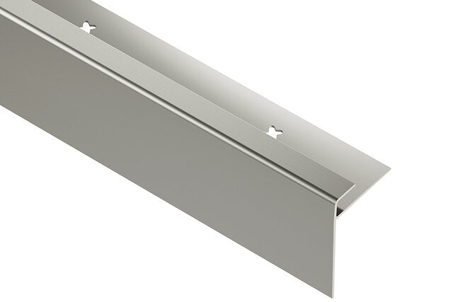 Schluter Systems - VINPRO-STEP-R 17/64 ALUM BRUSHED NICKEL ||VPSTRL65ATGB