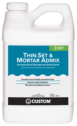 Custom Building Products - Adjuvant de mortier Admix 2.5 gal