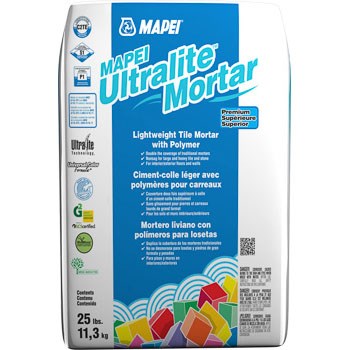 Mapei - Ultralite Mortar Ciment-colle léger de qualité supérieure avec polymères - 25 lb