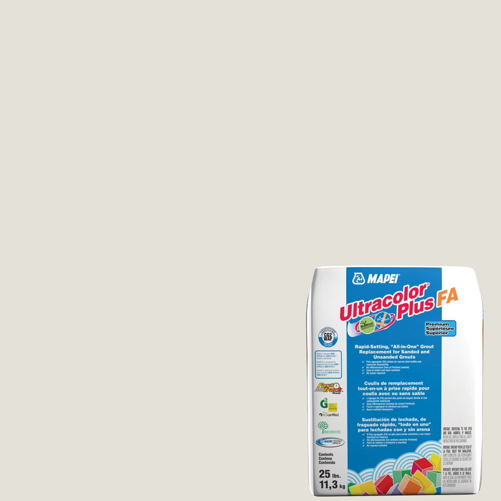 Mapei - Ultracolor Plus FA Coulis tout-en-un à prise rapide #5220 Coquille d'oeuf 25 lb