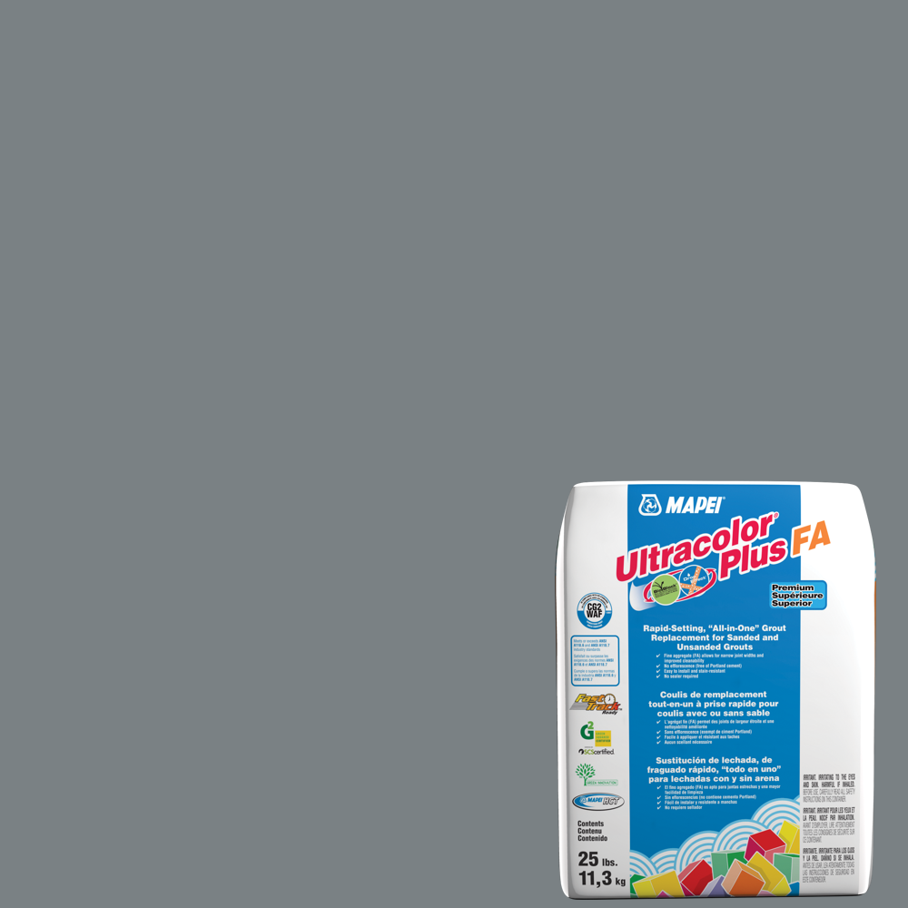 Mapei - Ultracolor Plus FA Coulis tout-en-un à prise rapide #5019 Gris Perle 25 lb