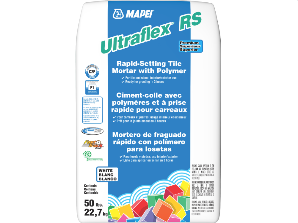 Mapei - Ultraflex RS Premium Mortar with Fast-Setting Polymer, White - 50 lb ||0110047
