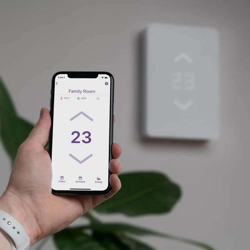 Mysa - Programmable Wi-Fi touch thermostat for underfloor heating