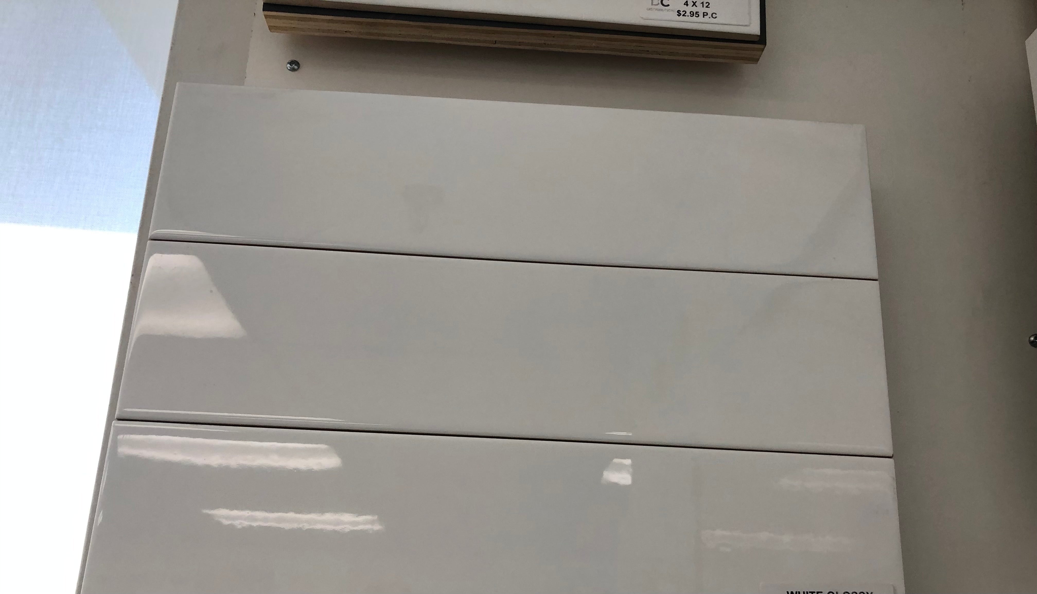 Ceramed - White Glossy Metro Tiles - 3X6 / 4X12 / 4X16 / 8X16 / 12X24