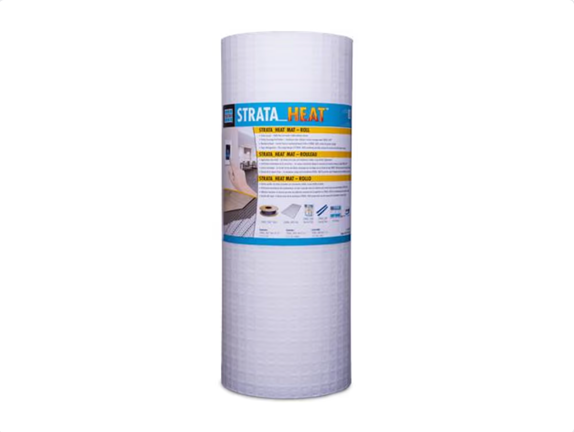 39" x 49' 6" (161 pi²) - Laticrete Membrane de désolidarisation Strata-Heat Mat en rouleau ||0179-0161-H