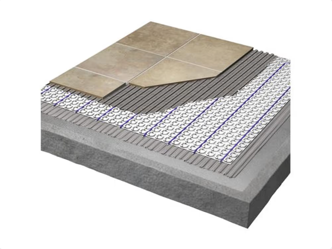 39" x 49' 6" (161 pi²) - Laticrete Membrane de désolidarisation Strata-Heat Mat en rouleau ||0179-0161-H