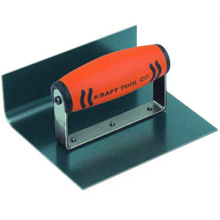 Kraft Tool - Truelle Step Tool à rayon intérieur de 1" en acier bleu avec manche ProForm 6" x 4" x 3"