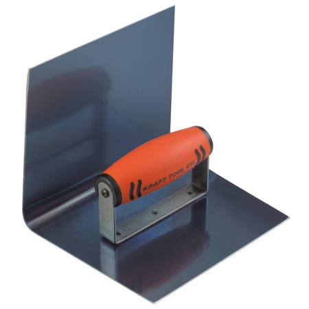 Kraft Tool - Truelle Step Tool à rayon intérieur de 1" en acier bleu avec manche ProForm 6" x 6" x 6"
