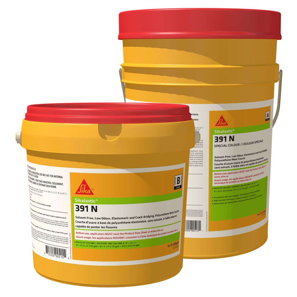 Sika - Revêtement polyurée Sikalastic-391 N RAL 7012 Gris Basalt Partie A + B - 17.5 L