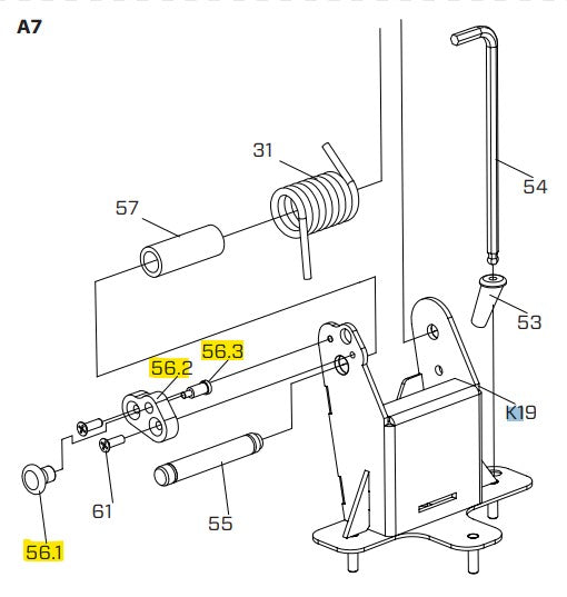 iQ Power Tools - Plaque de retenue de l'arbre pour scie à maçonnerie