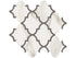 Anatolia - Mosaïque de porcelaine Mayfair Calacatta Oro Arabesque polie 11 3/4" x 11 3/4"
