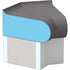 Wedi - Base de banc de douche Sanoasa Bellina 135° 11-13/16" x 15-1/4" x 9-7/8"