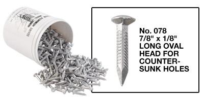 Crain - Clous d'aluminium 7/8" x 1/8"