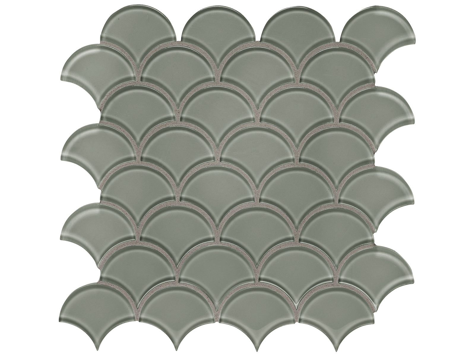 Anatolia - Mosaïque de verre Element Smoke Scallop 12" x 12"