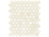 Anatolia - Avorio Crema - Mosaïque de pastilles rondes de marbre, fini adouci 3 cm (1,25 po)