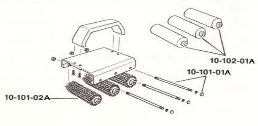 Roberts - Rouleau en bois pour 10-102 (paquet de 3)