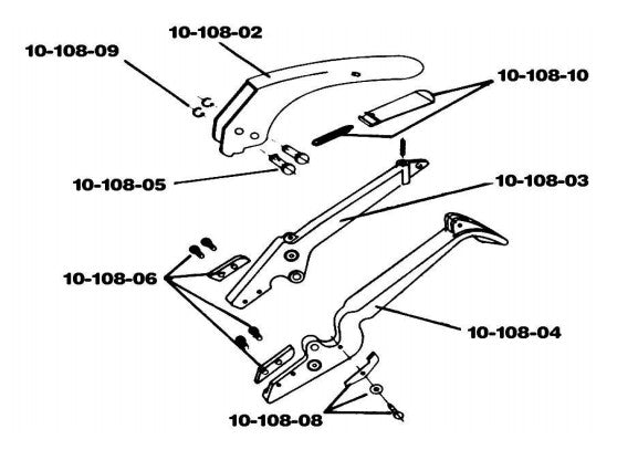 Roberts - 2 serre-lames 4 vis pour 10-108
