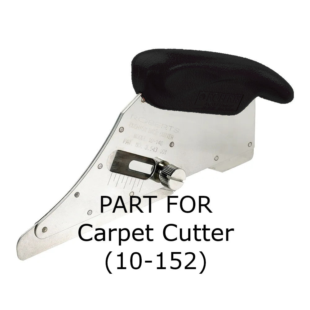 Roberts - Pièces pour kit de coupe-tapis à poils bouclés (version poignée noire)