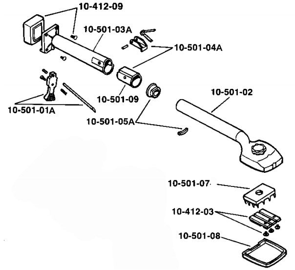 Roberts - Roberts  Cliquet , ressort, vis, anneau anti-rotation pour 10-501