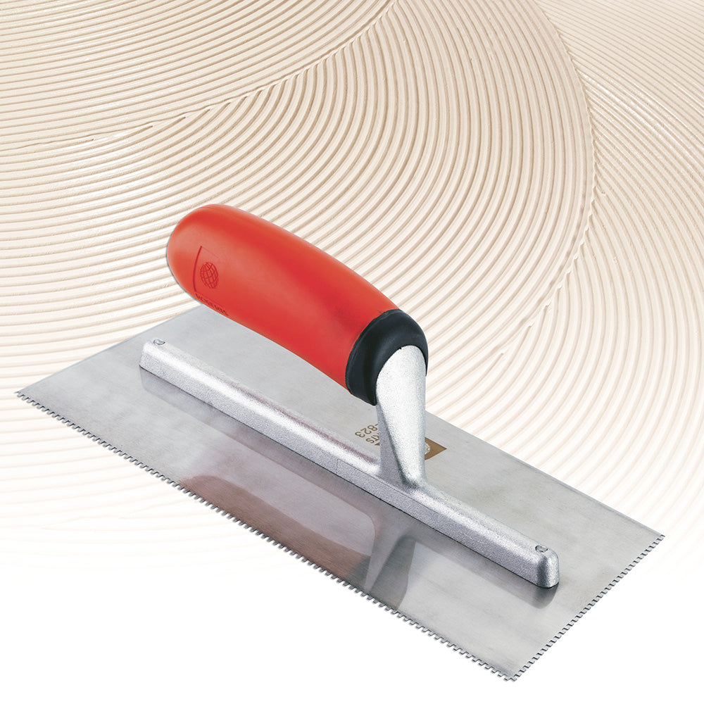 Roberts - Comfort Grip Truelle en acier inoxydable à encoches en U 1/16" x 1/32" x 1/32"