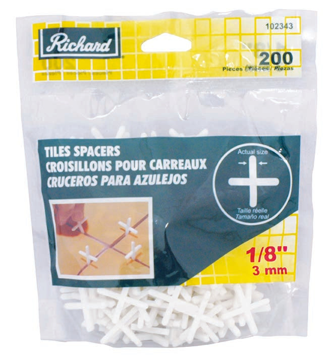 Richard - Croisillons de carreaux 1/8" (paquet de 200)
