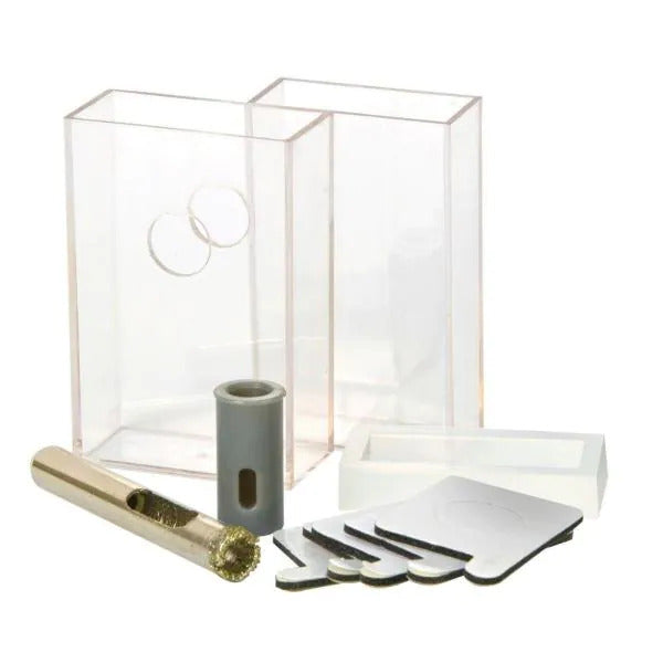 QEP - Foret diamanté porcelaine 1/4" avec guide de perçage et système de refroidissement à l'eau