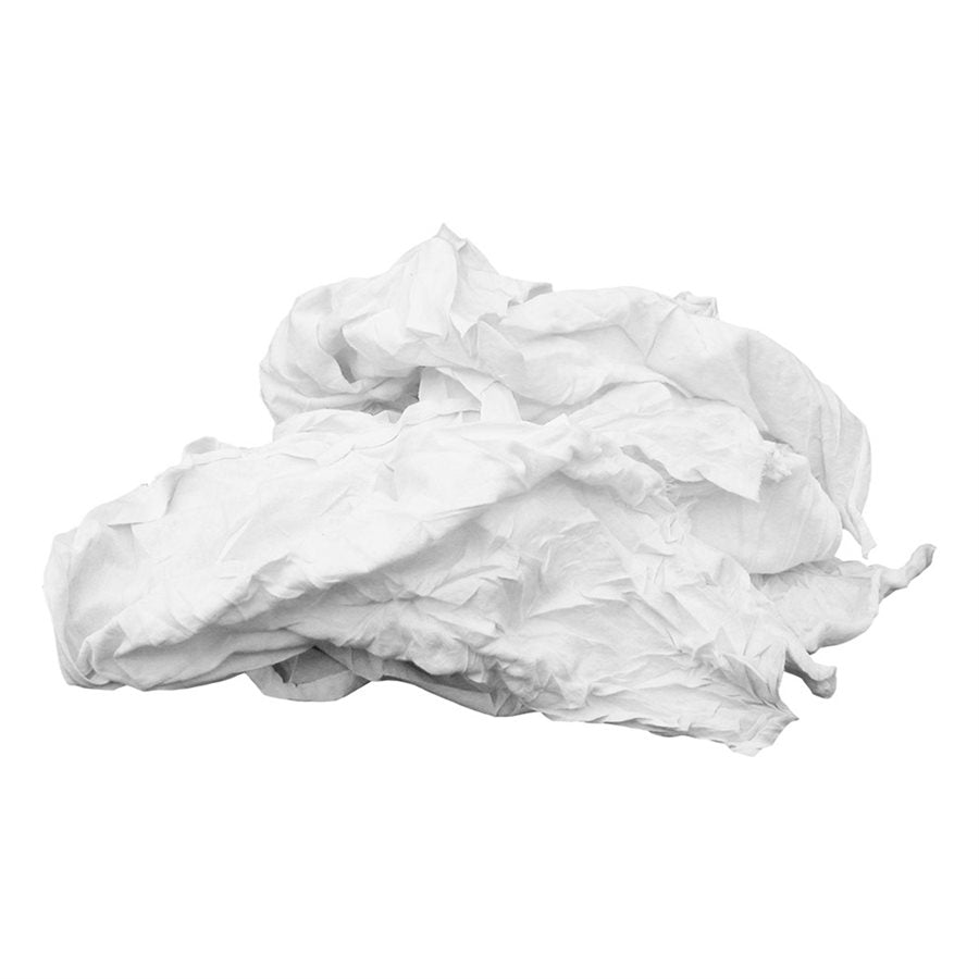 Toolway - Lingettes de t-shirts blancs - 10 lb