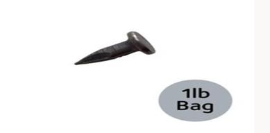 GCP - Halex Clous à béton à usage intensif 1/2" Calibre 10 - Sac 1 lb
