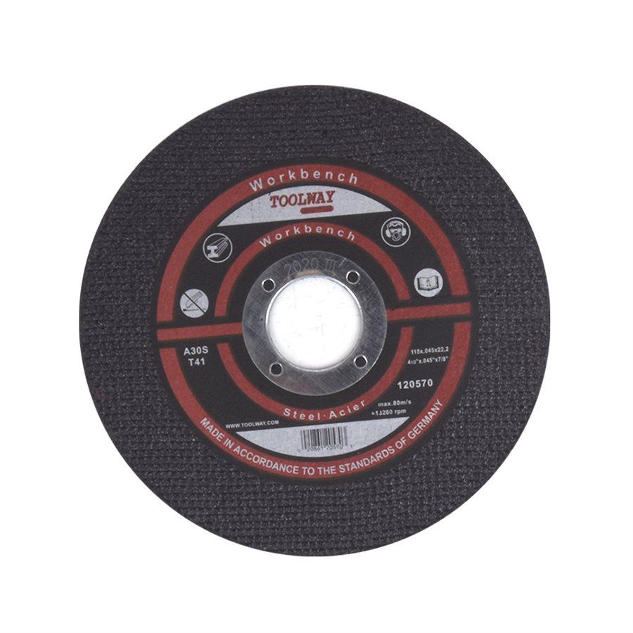 Toolway - Meule ultra-mince pour la coupe du métal 4 1/2"