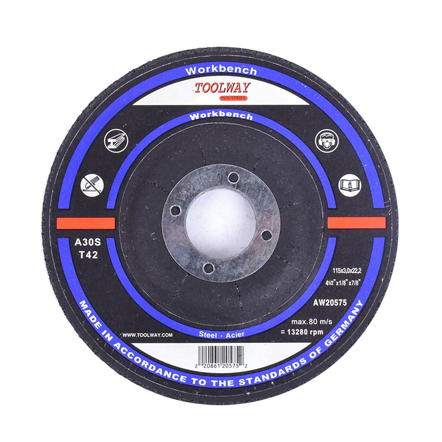 Toolway - Disque à couper 4-1/2" x 1/8" x 7/8"