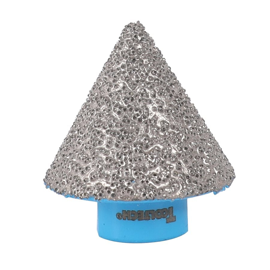 Toolway - Fraise conique diamantée brasée sous-vide filetage 5/8"-11 grain 25 - 1/16" à 1-1/2"