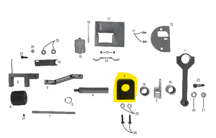 National Flooring Equipment - Rouleau d'alimentation de remplacement DR Bloc de roulement de l'arbre principal pour National 126 Relieuse à tapis à simple traction Brute