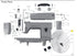 National Flooring Equipment - Disque de bande de reliure arrière 8-3/4" pour National 155 et National 126