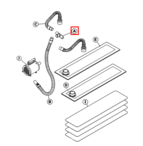 Crain - Adaptateur de tuyau en T pour no. 280